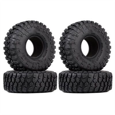 4Pcs 121 * 45MM Soft Rubber Tyre 1.9" Wheel Rock Terrain Tire for 1/10 RC Crawler Car for for Traxxas TRX-4 for Axial for SCX10 90046 Modification Accessories