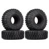 4Pcs 121 * 45MM Soft Rubber Tyre 1.9" Wheel Rock Terrain Tire for 1/10 RC Crawler Car for for Traxxas TRX-4 for Axial for SCX10 90046 Modification Accessories view 1