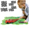 4 Year Old Boy Birthday Gift, Puzzle Racer Kids Car Track Set Puzzle Racer Car Track Set with Roadmap Puzzle Track Car Play Set Toys for 4 Year Old Boys (C-Land, Set3-5PCS) view 1