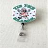 Tis the Season Christmas Tree Cake Acrylic, Holiday Badge, Nurse Badge, Retractable Badge Reel With Swivel Clip and Extra-Long 34 inch cord - Badge Holder view 3