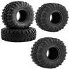 hopsupRC RC 1.0in Rubber Tires for 1/18 1/24 TRX4M,SCX24,FCX24 RC Crawler,RC Wheels Tires,(4PCS Black) view 1