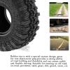 hopsupRC RC 1.0in Rubber Tires for 1/18 1/24 TRX4M,SCX24,FCX24 RC Crawler,RC Wheels Tires,(4PCS Black) view 4