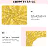 Orange Lemon Slice Pattern Crib Sheet for Boys Girls Stretch Baby Toddler Crib Fitted Sheets Soft Baby Mattress Cover Bed Sheet for Unisex Newborn Crib Mattress S view 4