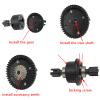 BRKRC Carbon Steel Diff Gear 43T 10T Gearbox Differential Gears Set for Arrma 1/8 Kraton/Notorious/Outcast/Talion 6S BLX /Typhon6S TLR 1/7 Fireteam/Mojave 6S BLX 4WD view 4