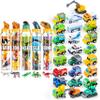 JOYIN 69Pcs Small Animal Figures, Assorted Mini Plastic Animal Toy (Ocean, Zoo, Farm, Dinosaur, Insect) and 25-Piece Pull Back Cars and Trucks Toy Vehicles Set for Toddlers view 1