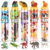 JOYIN 69Pcs Small Animal Figures, Assorted Mini Plastic Animal Toy (Ocean, Zoo, Farm, Dinosaur, Insect) and 25-Piece Pull Back Cars and Trucks Toy Vehicles Set for Toddlers view 2