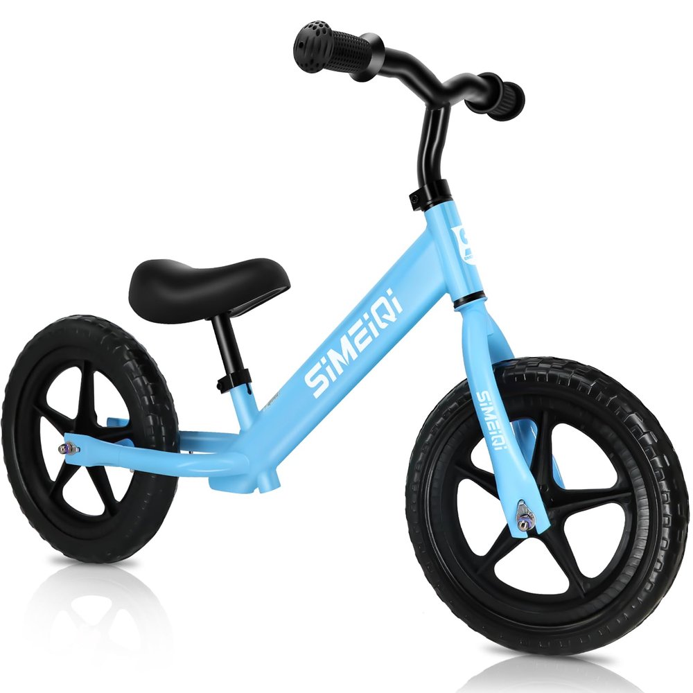 SIMEIQI 12" Balance Bike for Boys Girls 2 3 4 5 Years Old No Pedal Walking Balance Training Sports Bicycle for Kids Toddlers