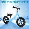 SIMEIQI 12" Balance Bike for Boys Girls 2 3 4 5 Years Old No Pedal Walking Balance Training Sports Bicycle for Kids Toddlers view 3