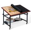 Lavievert 1500 Piece Tilting Puzzle Table with Legs, Angle & Height Adjustable Puzzle Board Easel with Cover & Storage, Portable Wooden Jigsaw Table with 4 Wheels & Non-Slip Tabletop for Adults view 1