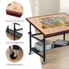 Lavievert 1500 Piece Tilting Puzzle Table with Legs, Angle & Height Adjustable Puzzle Board Easel with Cover & Storage, Portable Wooden Jigsaw Table with 4 Wheels & Non-Slip Tabletop for Adults view 4