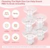 Flange Insert 13/15/17/19/21mm 10PCS Compatible with Momcozy S12 Pro/S9 Pro/S12/S9/Medela/Spectra etc Wearable Breast Pump 24mm Flange/Shield, Reduce 24mm Tunnel Down to Correct Size view 3
