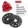 76T 48P Spur Gear with 25T 27T Pinions Gear & Slipper Clutch Upgrades Part for 1/10 Slash Rustler Stampede Bandit 2WD VXL,76T Spur Gear,Red view 2