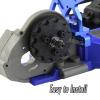 76T 48P Spur Gear with 25T 27T Pinions Gear & Slipper Clutch Upgrades Part for 1/10 Slash Rustler Stampede Bandit 2WD VXL,76T Spur Gear,Red view 3