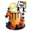 17 PCS Basketball Cake Toppers Basketball Star Themed Cake Decorations for Boy Cake Topper Sport Cake Party Decorations Sports Party Supplies (1) view 1