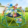 Hapfan 10ft Climbing Dome with Hammock, Jungle Gym for Kids 3-8 Backyard with Heavy Duty Monkey Bars Made of Anti-Rust Steel view 4