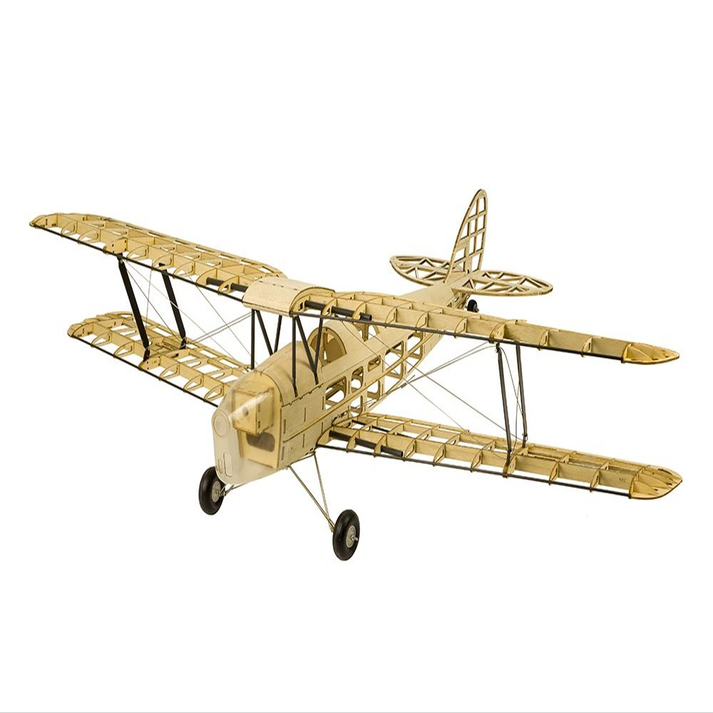 Dancing Wings Hobby RC Balsawood Airplane 1.0M Mini Tiger Moth for Adults (S1904B-R10)