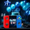 Video Game Pinata - Game Controller Pinata with Blindfold and Bat for Boys Kids Gamer Theme Birthday Party Games Decorations(16.7x12x3) view 2