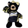 Cheerleader Uniform for Stuffed Animals - Metallic Gold & Black, Fits 14"-18" Plush Toys, Adorable Teddy Bear Outfit, Ideal Plushie Gift, Playtime Fun for Kids view 1