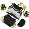 Cheerleader Uniform for Stuffed Animals - Metallic Gold & Black, Fits 14"-18" Plush Toys, Adorable Teddy Bear Outfit, Ideal Plushie Gift, Playtime Fun for Kids view 2