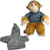 Grey Hoodie 1418 Inch Plush Bear Clothes Outfit for Stuffed Animal Doll Accessories Casual Dress Up view 1