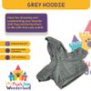 Grey Hoodie 1418 Inch Plush Bear Clothes Outfit for Stuffed Animal Doll Accessories Casual Dress Up view 4
