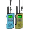 Inspireyes Walkie Talkies for Kids Rechargeable,Toys for Boys and Girls, 2 Pack Long Range 2-Way Radios, Birthday Gifts,Christmas Stockings, Outdoor Play, Family Games, Hiking Camping Gear view 1