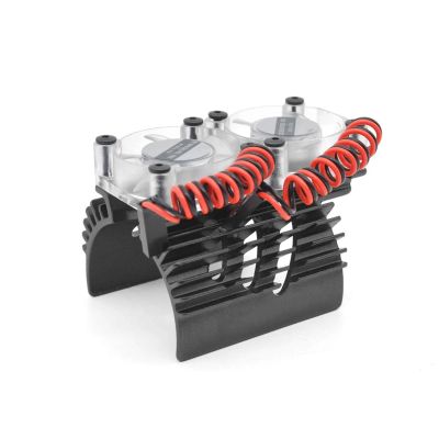 DAYUDDRICAR RC Car 40-42mm Motor Heatsink with Cooling Fan Replacement for ZD-Racing 1/7 EX-07 DBX-07 EX07 DBX07 MX-07 MX07 1/8 4274 1515 1512 1518 RC Car Accessories (Color : Black)