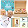 Garybank Kids Yoga Dice With 12 Yoga Cards, 20 Breathing Exercise Cards - Calm Down Corner Supplies, Solo or Group Fun Exercise Game, Workout Equipment, Christmas Gifts view 1
