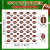 590 Pcs Football Stickers for Kids Football Party Stickers Favors Football Self-Adhesive Stickers Art Craft for Boys Girls for Water Bottles Scrapbooks Classroom Sports Party Supplies Wall Decoration view 2