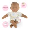 Corolle Mini Calin Bunnies Baby Doll - Small 8" Soft Body with Brown Eyes and Bunny Pattern Outfit, Vanilla-Scented, Easy to Hold - for Kids Ages 18 Months and up view 3