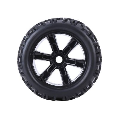 VGEBY RC Car Tire, 4pcs Rubber Tyre for 1/8 RC Truck Car, Compatible with HSP/HPI/Savage Flux ZD Racing TM