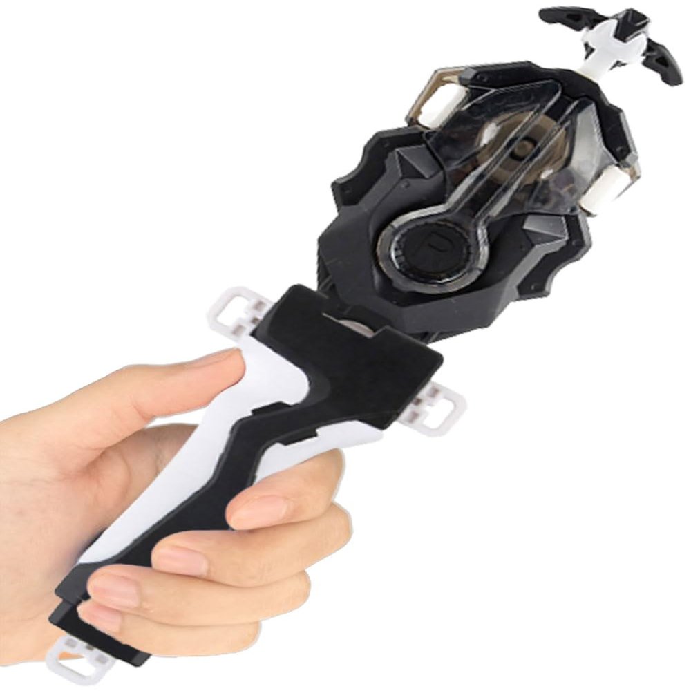 Bey Battling Burst Launcher and Grip, B-184 Left and Right Spin String Launcher Grip DB Layer System Compatible with All Bey Burst Series - Black