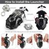 Bey Battling Burst Launcher and Grip, B-184 Left and Right Spin String Launcher Grip DB Layer System Compatible with All Bey Burst Series - Black view 3