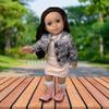 18 Inch Dolls with Soft Hair  Soft Body 18 inch Doll, Poseable Vinyl Arms & Legs, Dress Outfit  Cute 18" Doll Set for Girls view 2