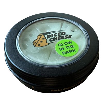 Diced Cheese Glow-in-The-Dark - Fun & Addictive Dice Game for Ages 15 & Above - Conquer The Leaning Towers of Cheesa - No Math or Scorecards Needed