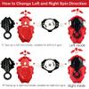 Bey Battling Blade Burst Launcher and Grip, B-184 Left Right Spin String Launcher Grip DB Layer System Compatible with All Bey Burst Series - Red view 3