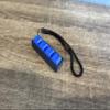 Four-Button Clicky Mechanical Switch Fidget Toy | Stim Toy, Stress Relief, ADHD (Black Base, Blue Keycaps) view 2
