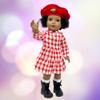 18 Inch Dolls with Soft Hair and Accessories Soft Body 18 inch Doll with Sleeping Eyes, Poseable Vinyl Arms & Legs, Dress Outfit Cute 18" Doll Set for Girls view 4