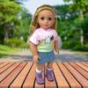 18 Inch Dolls with Soft Hair and Accessories  Soft Body 18 inch Doll with Poseable Vinyl Arms & Legs, Dress Outfit  Cute 18" Doll Set for Girls view 3