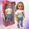18 Inch Dolls with Soft Hair and Accessories  Soft Body 18 inch Doll with Poseable Vinyl Arms & Legs, Dress Outfit  Cute 18" Doll Set for Girls view 4