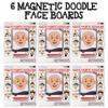 ArtCreativity Magnetic Face Doodle Board - 6 Pack - Magnetic Drawing Board for Kids - Create Different Hair and Beard Styles - Magnetic Travel Games - Retro Toys from The 90s - Easter Basket Stuffers view 2