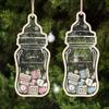 NAZENTI Personalized Baby's First Christmas Ornament 2024, Custom 4D Shake Babies 1st Christmas Ornament, Christmas Tree Hanging, New Baby Gift, Baby Boy Baby Girl First Christmas Ornament Gifts 04 view 1