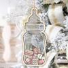 NAZENTI Personalized Baby's First Christmas Ornament 2024, Custom 4D Shake Babies 1st Christmas Ornament, Christmas Tree Hanging, New Baby Gift, Baby Boy Baby Girl First Christmas Ornament Gifts 04 view 3