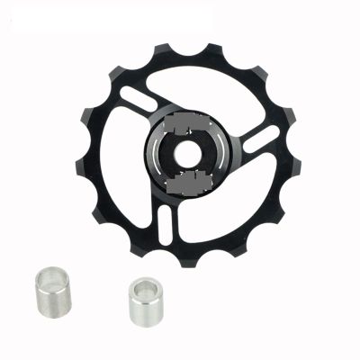 INLIMA Pulley Ceramic Pulley Rear Pulley Road Bike Speed Gearbox Metal Pulley Suitable for Gearbox (Color : HA-C-Black 13T)