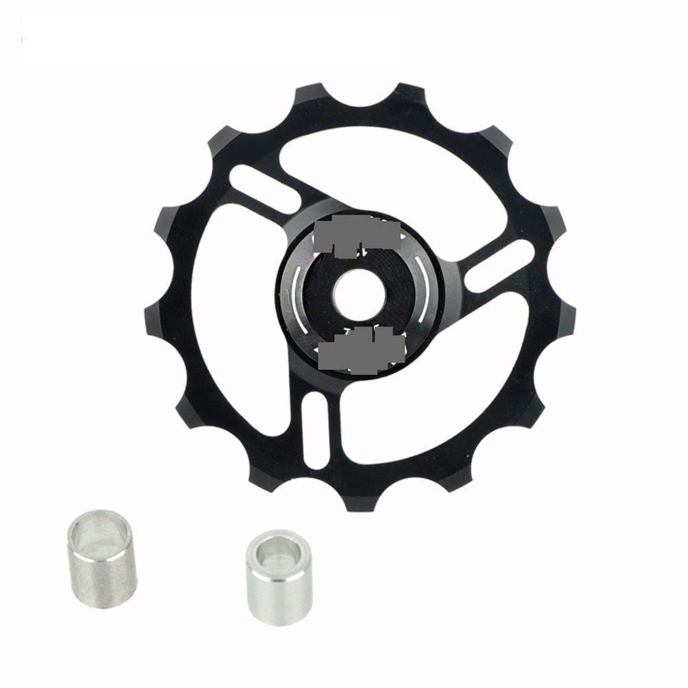 INLIMA Pulley Ceramic Pulley Rear Pulley Road Bike Speed Gearbox Metal Pulley Suitable for Gearbox (Color : HA-C-Black 13T)