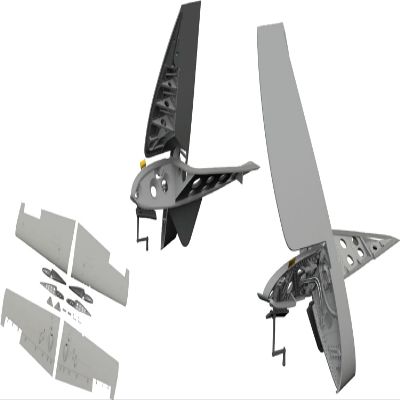 Eduard FM-1 Wildcat Folding Wings 1/48 for Eduard - Eduard 648937