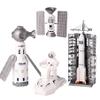 Wbzle Space Toy Kit, Spaceship Toys Set with Astronaut Figure, Double Satellite, Pointy Rockets and Launch Towers, Space Scooter, Astronaut Exploration Gift for Exploring Boys and Girls view 1