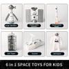 Wbzle Space Toy Kit, Spaceship Toys Set with Astronaut Figure, Double Satellite, Pointy Rockets and Launch Towers, Space Scooter, Astronaut Exploration Gift for Exploring Boys and Girls view 3