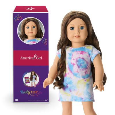 American Girl Truly Me 18-inch Doll #126 with Blue Eyes, Wavy Brown Hair, Light Skin w/Warm Olive Undertones, for Ages 6+