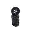 4Pcs Rubber Tires Wheel Upgrade for WPL D12 1/10 RC Truck Car Parts Modification Accessories view 3